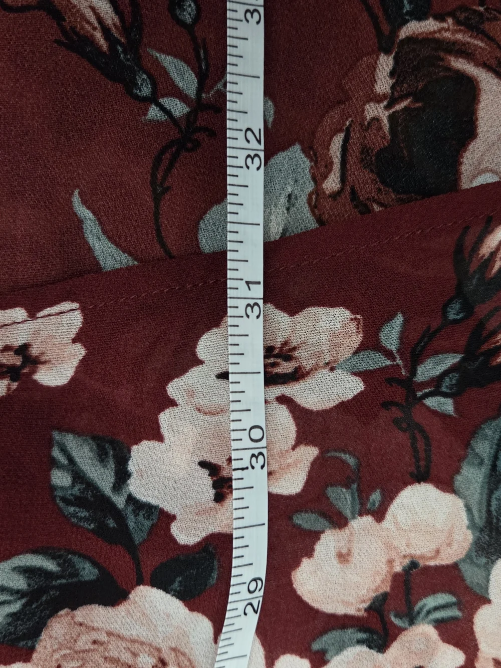 torrid Burgundy Floral Button-Front Babydoll Tunic